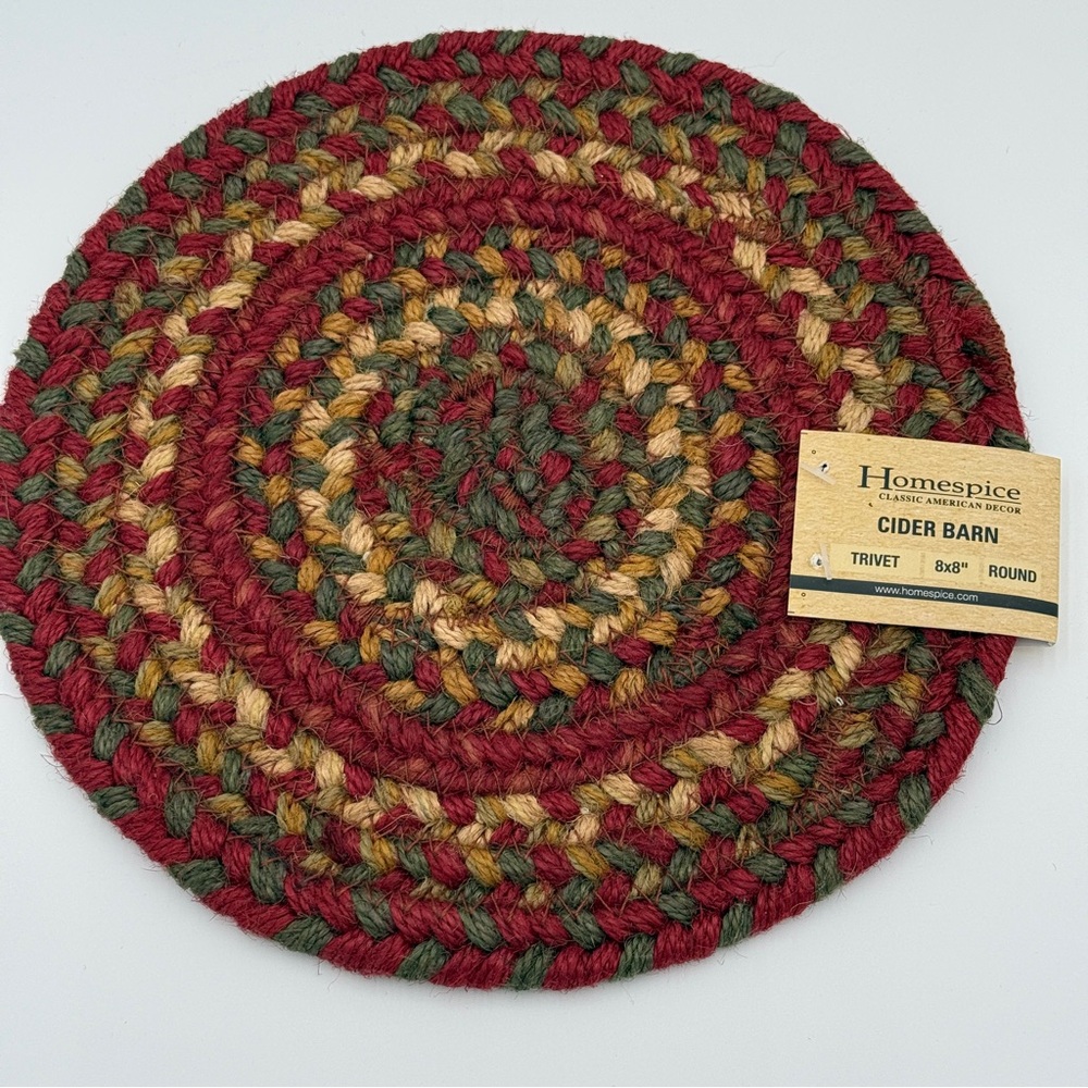 Homespice 8"X8" Round Woven Trivet